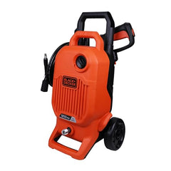 BLACK+DECKER BEPW1600 1300W 1600 PSI 110 Bar Pressure Washer for Car, Bike, Home & Garden Cleaning Use with Multiple Accessories Included, 1 Year Warranty, Orange & Black
