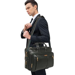 Zipline Laptop bags for men office use | Synthetic Leather laptop bag for Man women, 15.6" compatible Laptop, Macbook, Macbook Pro Messenger Bags for Men & Women (1-Brown Bag)
