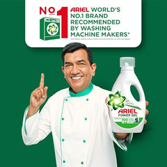 Ariel Power Gel Liquid Detergent for Front Load – 4kg | Removes 100 Dried Stains in 1 Wash | Faster Dissolving | Long-Lasting Fragrance | Color Protection | At the price of Powders