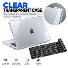 PC LABEL Matte Finish Hard Shell Case for MacBook Pro 14 Inch ((2021–2026) M4/M3/M2/M1 A3112/A3185/A3401/A2918/A2992/A2779/A2442/A3426/A3427), Lightweight Protective Cover with Free Black Keyboard Skin
