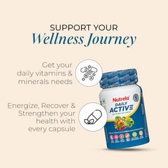 Nutrela Multivitamin by Patanjali | 30 Veg Capsule Pack of 2 | With Vitamins, Minerals, Natural Extracts & Amino Acids | Daily Wellness Supplement for Men & Women