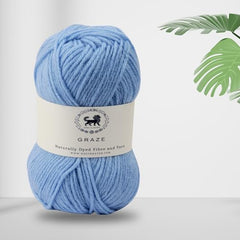 Nestnhaven Acrowools Graze Hand Knitting and Crochet Yarn. Pack of 1 Ball - 100gms. Shade no - NNHG001 (Berry Purple)