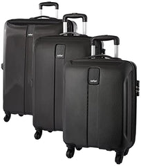 Safari Thorium Royale 8 Wheels Spinner Set of 3 Trolley Bags Hard Case Polycarbonate Luggage,TSA Lock,Wet Pouch Organized Interior,Suitcase for Travel,Trolley Bags for International Travel, Gun Metal