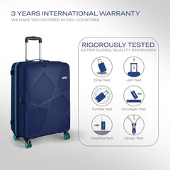 Safari Pentagon Pro 8 Wheels Set of 3, (Cabin + Medium + Large) Trolley Bag, Hard Case Polypropylene, 360º Wheeling Luggage, Suitcase for Travel, Trolley Bags for Travel, Luxury Beige