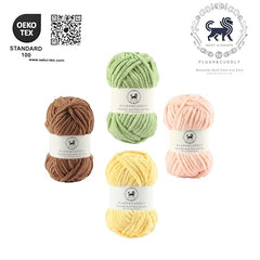 NESTNHAVEN , Plush & Cuddly Sets 2.0 , Chenille Yarn Supersoft Hand Knitting Wool Ball, set of 4 , 400 grams (1 Ball/100 Gram Each) Suitable for Craft, Babywear, Toys , Baby Blankets , 5 Bulky, Shades - NNHS 2.0 (Set 26 baby Pink , lilac , hot pink…