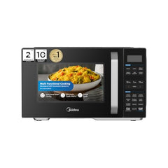 Midea 28 L Convection Microwave oven with Air Fry & Grill (MMOP03XA-ECSEBK) | 326 Auto cook menu | 900W | Child Lock