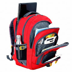 ROZEN 46 cms School Bag Class 5-12 Large 4 partition Laptop Collage Office Travel Backpack Unisex (GREY)
