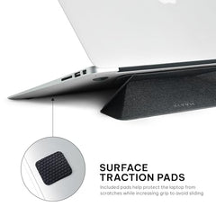 SKYVIK Elev8 Adhesive Adjustable Laptop Stand Ergonomic 2 Angles with Anti Slip Grip Sleek Arc Design