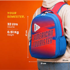 American Tourister Nexa Style 01 | 36L Backpack | Casual Bag | 3 Compartments | School & College Backpack for Men and Women | Olive | 1 Yr Global Warranty