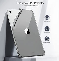 MOCA TPU Back Cover for iPad (A16) 11th Generation 11 Inch 2025 /10th Generation Case 2022, iPad 10.9 Soft Back Case with Shockproof Impact Resistant (Black)