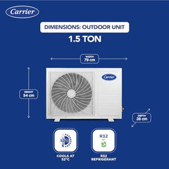 Carrier 1.5 Ton 5 Star AI Flexicool Inverter Split AC (Copper, Convertible 6-in-1 Cooling,Dual Filtration with HD & PM 2.5 Filter, Auto Cleanser, ESTER Exi, CAI18ES5R34F0,White)