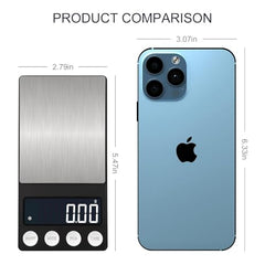 Cason Digital Pocket Scale for Gold Jewellery, Portable Mini Weighing Machine with 0.01G to 500G Precision, Small Grams Measuring Scale for Jewellery, with Auto Calibration, Tare Function(Gold)