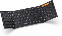 ProtoArc Foldable Bluetooth Keyboard, XK01 Full Size Folding Wireless Keyboard with Number Pad, Portable Travel Keyboard for Windows iOS Android Tablets, Laptops, iPad