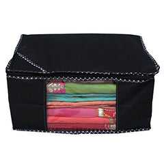 Kuber Industries Clothes Organizer For Wardrobe (Pack of 3 Each) 2-in-1 Combo Storage Organizer For Saree and Blouse - Dress Organizer For Wardrobe - Saree Covers With Zip (Maroon)