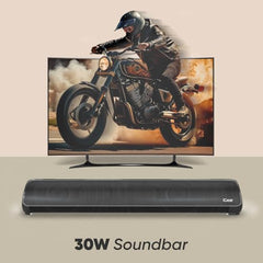 iGear Immerse+ 30W Bluetooth Soundbar Speaker | Heavy Bass, TWS Function, 4 Hrs+ Playback | BT v5.3, FM, Micro SD, USB & AUX | Mini Bluetooth Speaker, Sound bar for TV, Phone/Laptop/Projectors (Black)