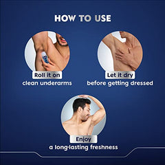 Nivea Woody Fresh Active Roll On For Men, Anti-Perspirant, 50 Ml & Men Body Wash, Deep Impact, 3 In 1 Shower Gel For Body, Face & Hair, With Microfine Clay, 250 Ml