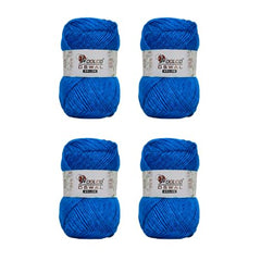 Woolco Oswal Brilon Acrylic Hand Knitting Yarn Balls Pack of 4 (50g Each) -Soft Wool Yarn for Knitting, Craft, DIY Projects, Sweaters, Scarves, Multicolor Wool Thread for Home Use (Off White)