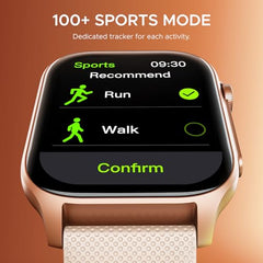 boAt Ultima Ember smartwatch with 1.96” AMOLED Display, AOD, Personalized Fitness Nudges, Functional Crown,100+ Sports Modes, Create Your Own Watchface, smartwatch for man and Woman (Steel Black)