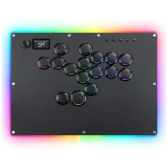 GuileKeys Arcade Fight Stick GK-16, All-Button Gamerfinger with Custom RGB & Turbo Functions, Arcade Controller for PC/PS4/PS3/Switch/Steam Game Keyboard Supports Hot Swap & SOCD