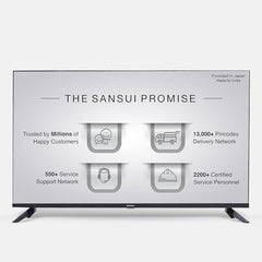 SANSUI 80cm (32) HD Ready Google TV with IPS Panel, HDR10, Dolby Audio, Surround Sound, Game Mode, 60Hz Refresh Rate JSW32HG5 (Black)