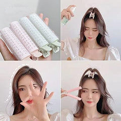 MOMISY Styling Curling Clip Self Grip Root Volume Fluffy Hair Curler Clip Perm Stick Styling Curly Roller Wave for Hair Styling - Set of 4 clips