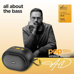 Dubstep Pop 600 Wireless Speaker, 15 Hrs Playtime, 52mm Driver, TWS Pairing, 6W Output Bluetooth Speakers (Grey)