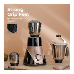 Lifelong 750 Watt Mixer Grinder for Kitchen | 4 Jars 750 Watt Mixie with Chutney Jar,Jar for Shakes,Wet Grinding and Juicer |Blender for Juices & Shakes| 1 Year Warranty with Pan India Service