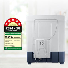 Samsung 6.5 kg, 5 star, Semi-Automatic Top Load Washing Machine (WT65R2200LL/TL, Air Turbo Drying, LIGHT GRAY, 5 Year Warranty on Wash Motor)