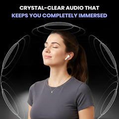 Kratos TW02 Ear Buds Wireless with 60H Playtime, Noise Isolation & Clear Calls, Bluetooth Earbuds with Voice Assistant, Ear Buds with Bluetooth V 5.3 & with Type C Fast Charging, IPX5 TWS Earphones