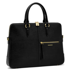 Miraggio Laptop Messenger Bag For Women Office Use With Sling & Top Handle