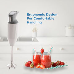 BOSS E111 Portable Hand Blender 180 Watt | Easy to Clean and Store | ISI-Marked, Blue