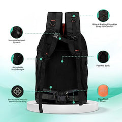 Wesley Spartan Unisex Travel Hiking Laptop Bag fits Upto 17.3 inch with Raincover and Internal Organiser Backpack Rucksack College Backpack