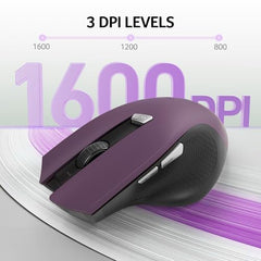 Acer Wireless Mouse for Computer, 6 Buttons 1600 DPI, Large Ergonomic Mouse