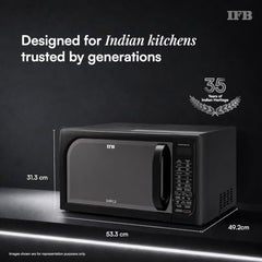IFB 30L Convection Microwave Oven with 360 Degree Motorized Rotisserie 101 Auto Cook Menus (30BRC2, Black, Auto Defrost, Grill Mode, Combi-Cook Modes, 10 Power Levels)