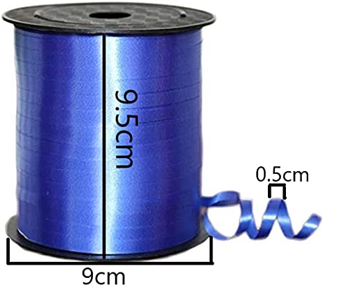 SYGA Supplies Tie Balloons Tied Rope Plastic Balloon Tie Gift and Craft Ribbons 250 Yards DIY Strap 220 Meters-Blue
