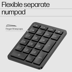 HP 960 Ergonomic Wireless Keyboard/Multi-Device/Soft Touch Palm Rest/Bluetooth/Swift Pair/OS Auto-Detection/Negative tilt/Split keyframe/Separate numpad