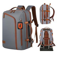 KARRIER 50L CrossZip Laptop Backpack for Men & Women, Spacious Padded Laptop Bag with Multiple Compartments for Office, College, Work & Travel, Cream**