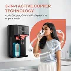 Aquaguard Enrich Nexen RO+UV Water Purifier | 2-Year Warranty | Active Copper & Alkaline Boost | 2-Year Filter Life Powered by Anti-Scale FIlter | Removable Drip Tray