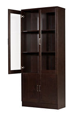 DeckUp Versa Engineered Wood Book Shelf and Display Unit (Dark Wenge, Matte Finish)