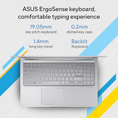 ASUS Vivobook 15 (2026),Intel Core 3 100U (i3-14th Gen),Intel iGPU, 8GB/512GB, FHD, 15.6"(39.6 cm),Windows 11,M365 Basic(1 Year)* Office 2024,Quiet Blue,1.7 Kg, X1504VAP-BQ1322WS,Thin & Light Laptop