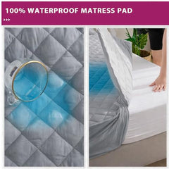 Trance Home Linen Premium 220 GSM+ 72"x36" Single Bed Size Cotton Terry Waterproof Mattress Protector | Elasticated Fitted Non-Toxic Bed Protector | Single Bed Mattresses Cover 72x36 inch, Brown