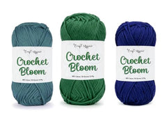 Craft Affair | Crochet Bloom Cotton Yarn 8ply (Each Color 2mm, 77Meter, 50Gram) 100% Pure Cotton | for Knitting Yarn | Craft & DIY Project: Grey, Pink, Off White
