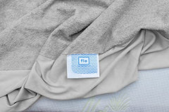 Flo Aloe Vera Infused Mattress Protector - Waterproof & Washable | 100% Cotton | Mattress Cover in Grey Color (King Size, 84x84 Inches)