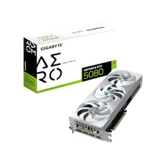 GIGABYTE Geforce RTX 5080 AERO OC SFF 16G Graphics Card, WINDFORCE Cooling System, pci_e_x16 16GB 256-Bit GDDR7, GV-N5080AERO OC-16GD Video Card