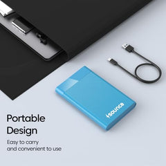 Sounce 2.5-Inch SATA to USB Type-C 3.1 External HDD/SSD Enclosure | 6Gbps UASP Speed | Tool-Free Design | Compatible with 7mm & 9.5mm Drives up to 6TB | Plug & Play | Shockproof Portable Case (Type C)