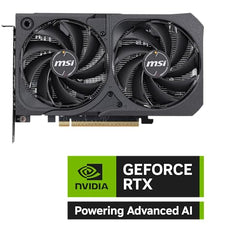 MSI Gaming RTX 5050 8G Shadow 2X OC Graphics Card (8GB GDDR6,128-bit, Extreme Performance: 2617MHz, DisplayPort x3 2.1a, HDMI 2.1b, NVIDIA Blackwell Architecture)