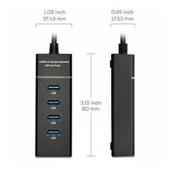 Multifunctional 4 Port USB Hub Docking Station Converter 4 in 1 USB 3.0 Docking Station for iPad Laptop Mobile Hard Drives