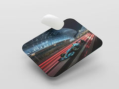 TURTLEWINGS F1 Car on Racetrack Design Mouse Pad