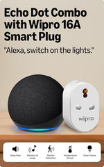 Amazon Echo Dot (5th Gen), smart speaker with Alexa+, vibrant sound, motion detection, temperature sensor, bluetooth, Blue