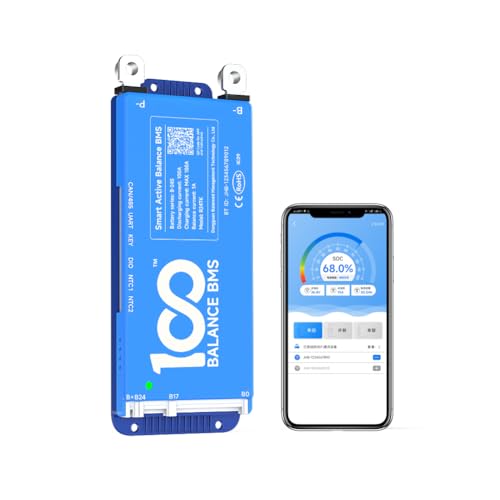 100BALANCE 100A 8-24S Full Function Smart Active Balance BMS Buletooth/UART/RS485/CAN